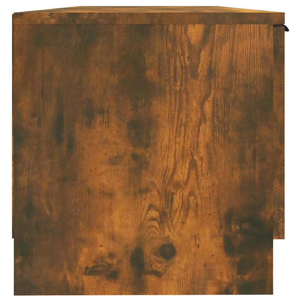 tv-bord 102x35x36,5 cm konstrueret træ røget egetræsfarve
