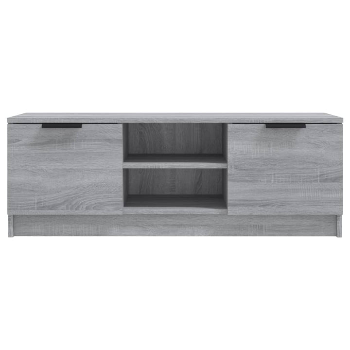 tv-bord 102x35x36,5 cm konstrueret træ sonoma-eg grå