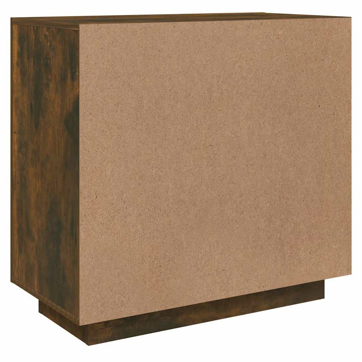 skænk 80x40x75 cm konstrueret træ røget egetræsfarve