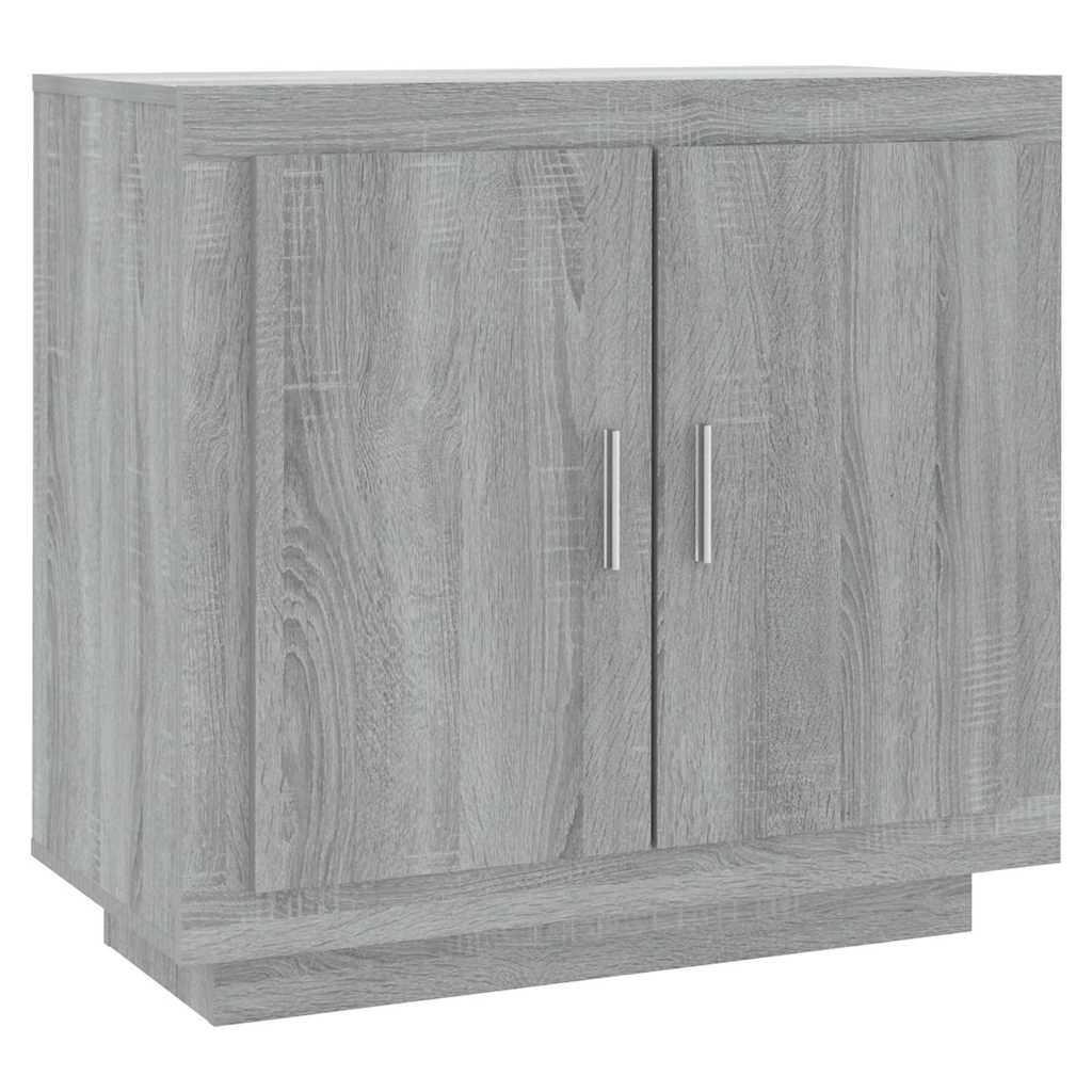 skænk 80x40x75 cm konstrueret træ grå egetræsfarve
