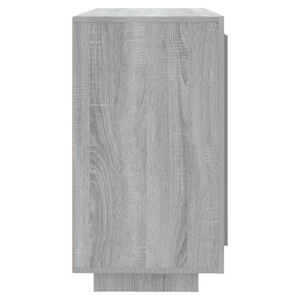 skænk 80x40x75 cm konstrueret træ grå egetræsfarve