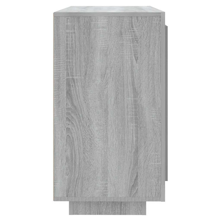 skænk 80x40x75 cm konstrueret træ grå egetræsfarve