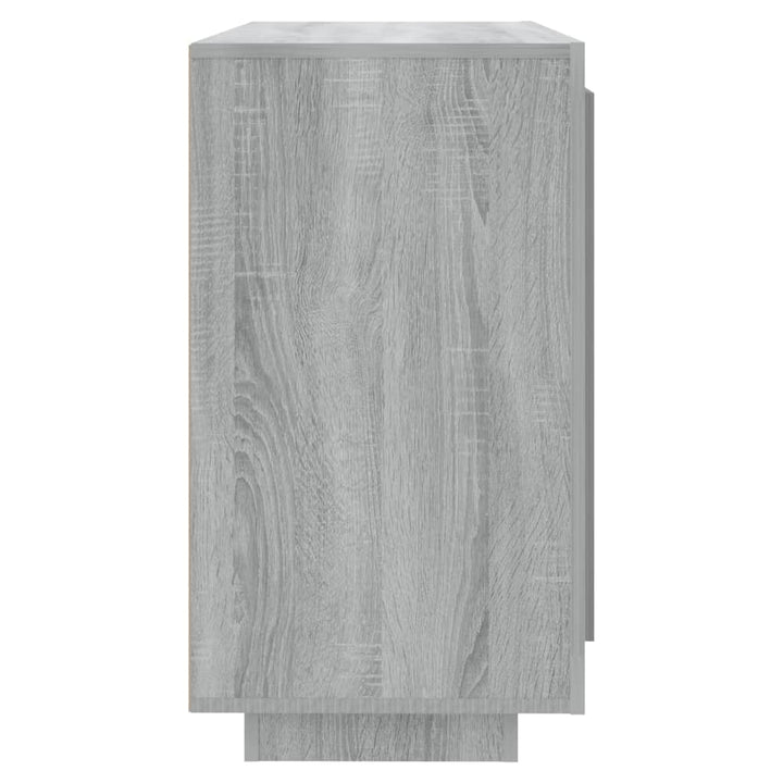 skænk 80x40x75 cm konstrueret træ grå egetræsfarve