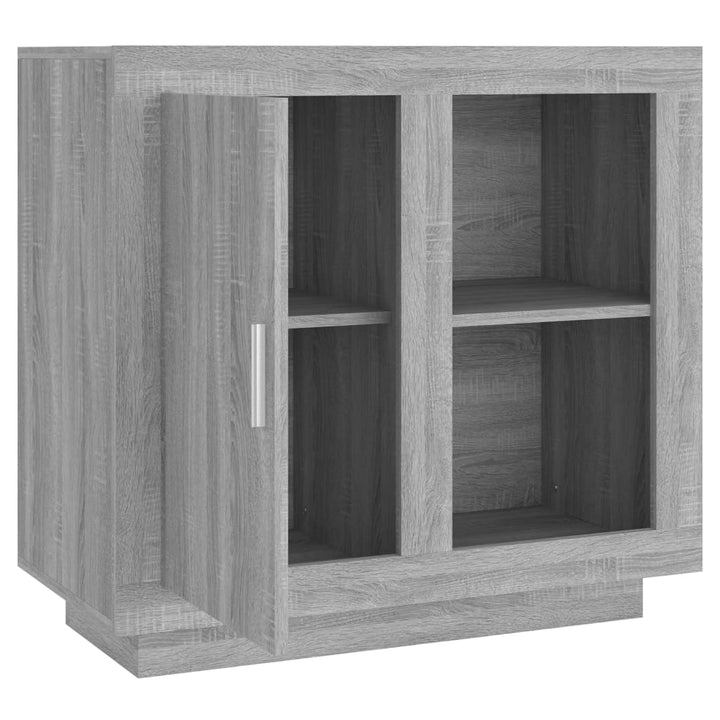 skænk 80x40x75 cm grå sonoma-eg