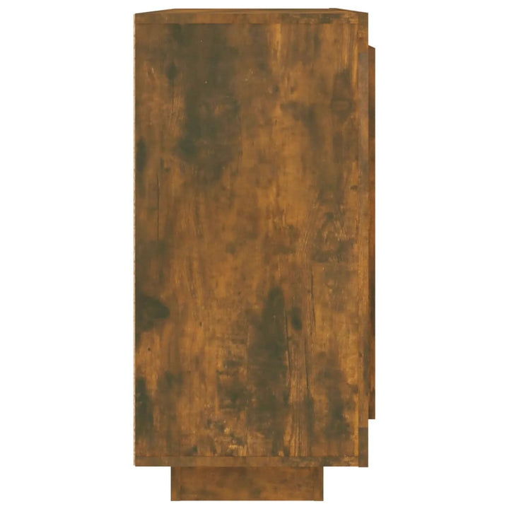 skænk 92x35x75 cm konstrueret træ røget egetræsfarve