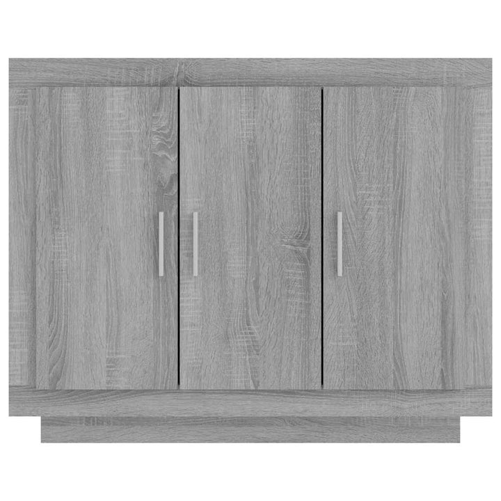 skænk 92x35x75 cm konstrueret træ grå sonoma-eg