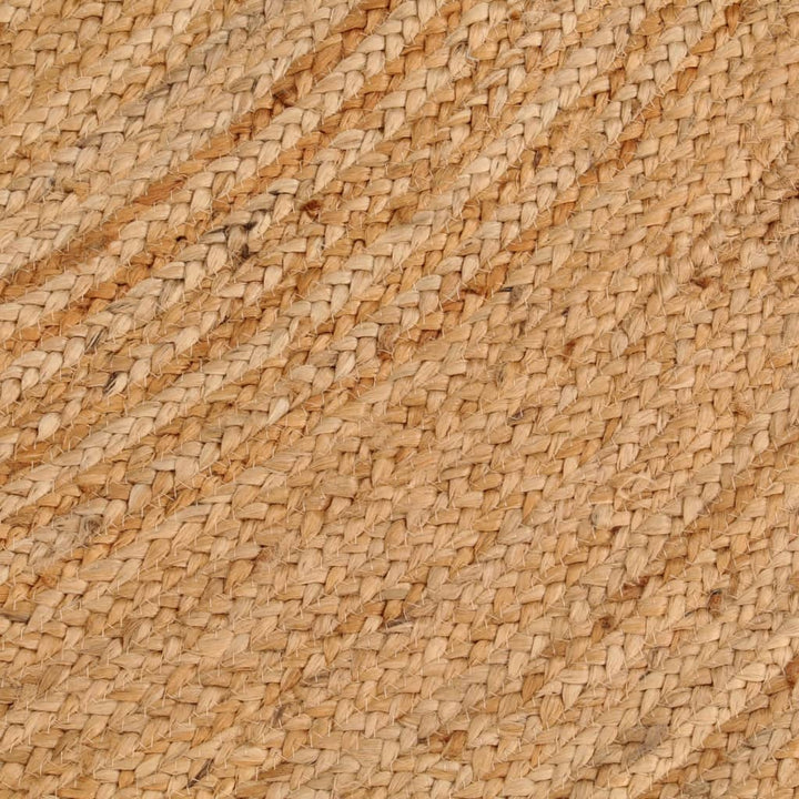 gulvtæppe 180 cm flettet jute rundt