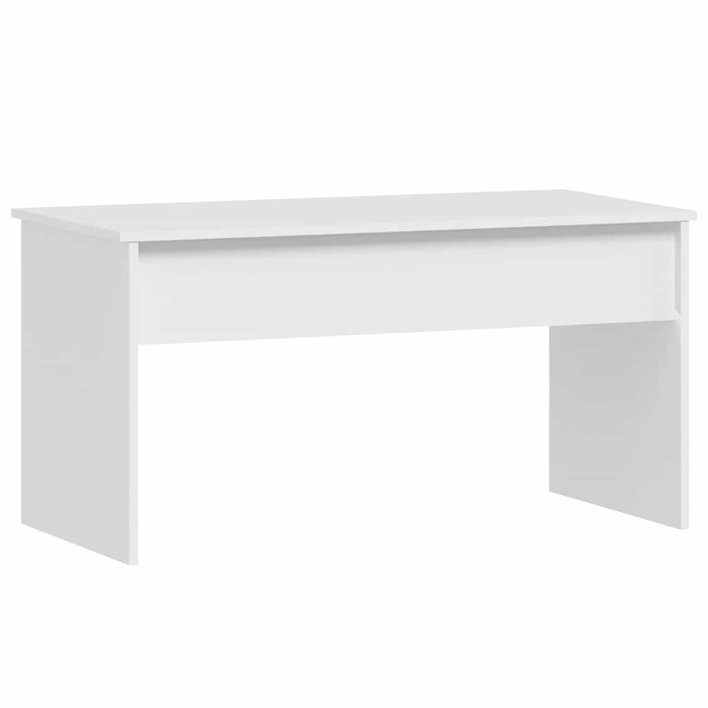 sofabord 102x50,5x52,5 cm konstrueret træ hvid