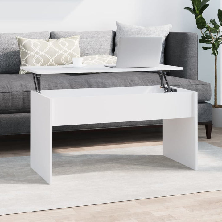 sofabord 102x50,5x52,5 cm konstrueret træ hvid
