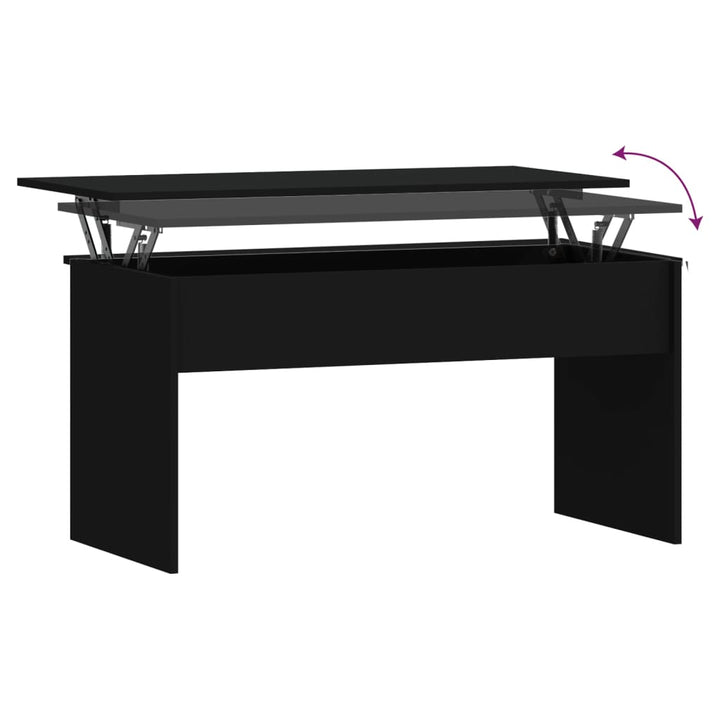 sofabord 102x50,5x52,5 cm konstrueret træ sort