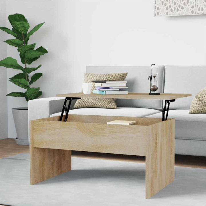 sofabord 80x50,5x41,5 cm konstrueret træ sonoma-eg