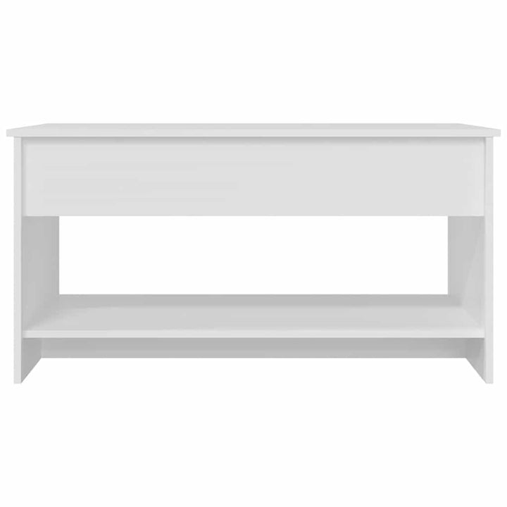sofabord 102x50x52,5 cm konstrueret træ hvid