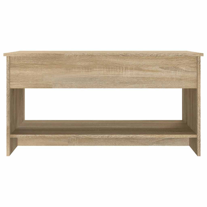 sofabord 102x50x52,5 cm konstrueret træ sonoma-eg