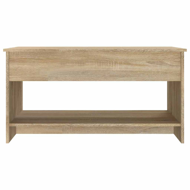 sofabord 102x50x52,5 cm konstrueret træ sonoma-eg