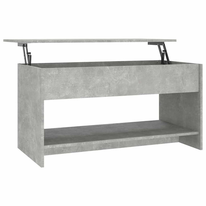 sofabord 102x50x52,5 cm konstrueret træ betongrå