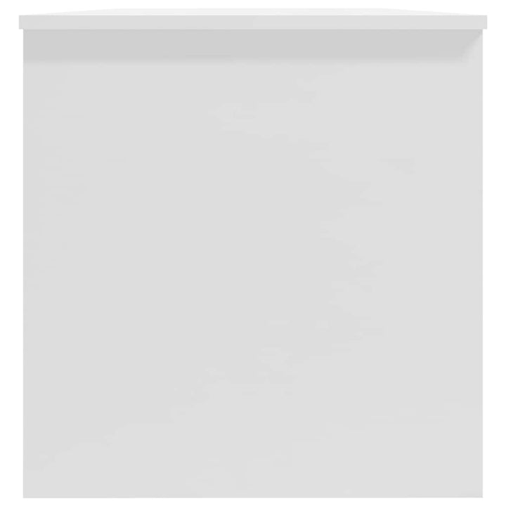 sofabord 102x50x52,5 cm konstrueret træ hvid højglans