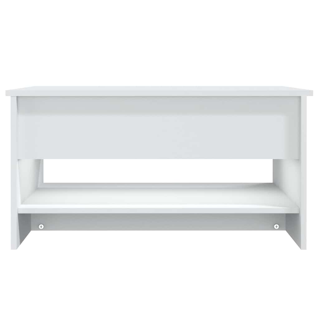 sofabord 80x50x40 cm konstrueret træ hvid