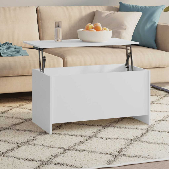sofabord 102x55,5x52,5 cm konstrueret træ hvid