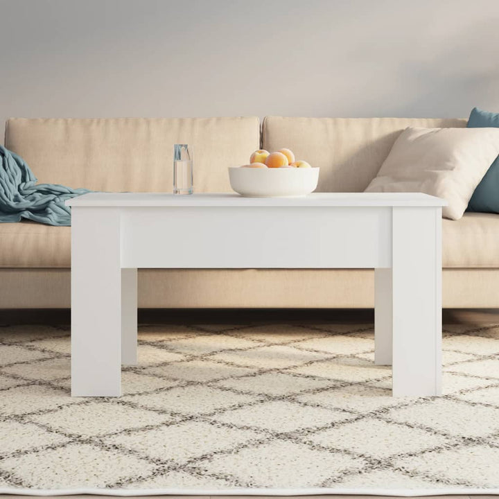 sofabord 101x49x52 cm konstrueret træ hvid