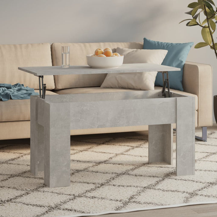 sofabord 101x49x52 cm konstrueret træ betongrå