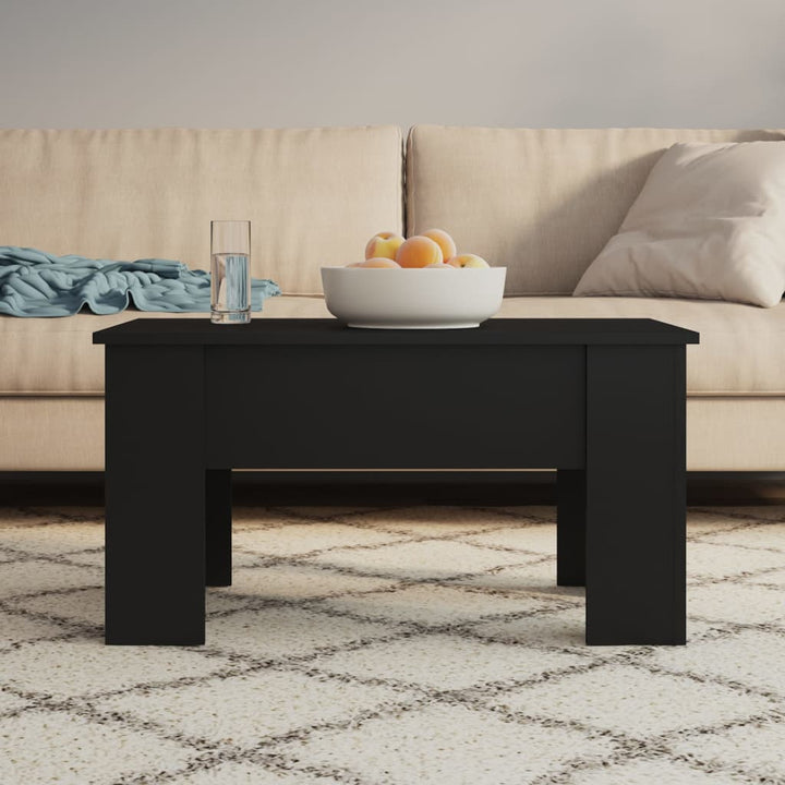 sofabord 79x49x41 cm konstrueret træ sort
