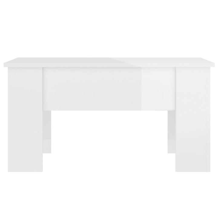 sofabord 79x49x41 cm konstrueret træ hvid højglans