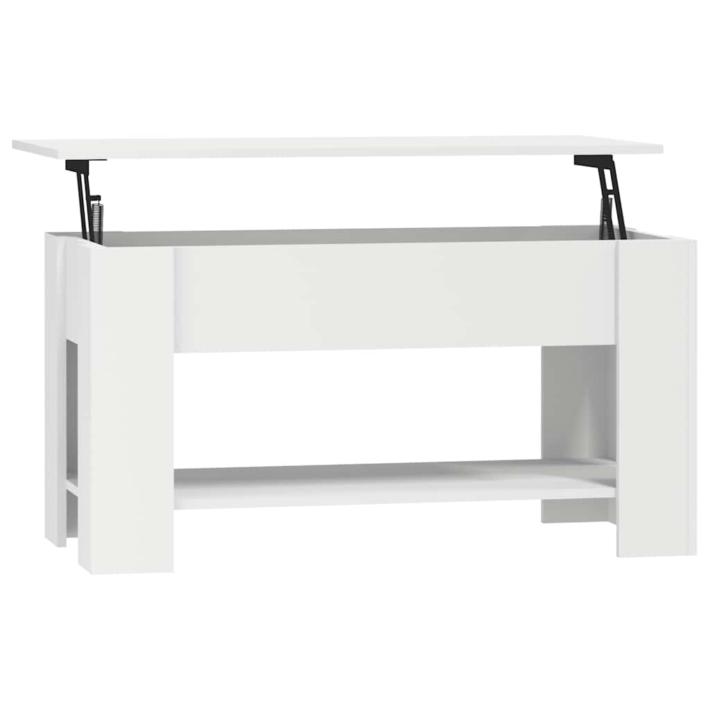 sofabord 101x49x52 cm konstrueret træ hvid