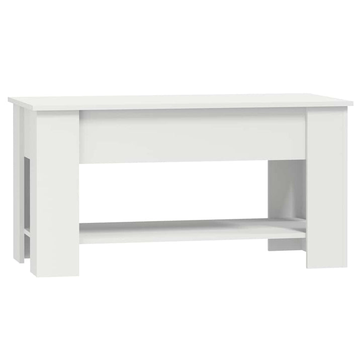 sofabord 101x49x52 cm konstrueret træ hvid