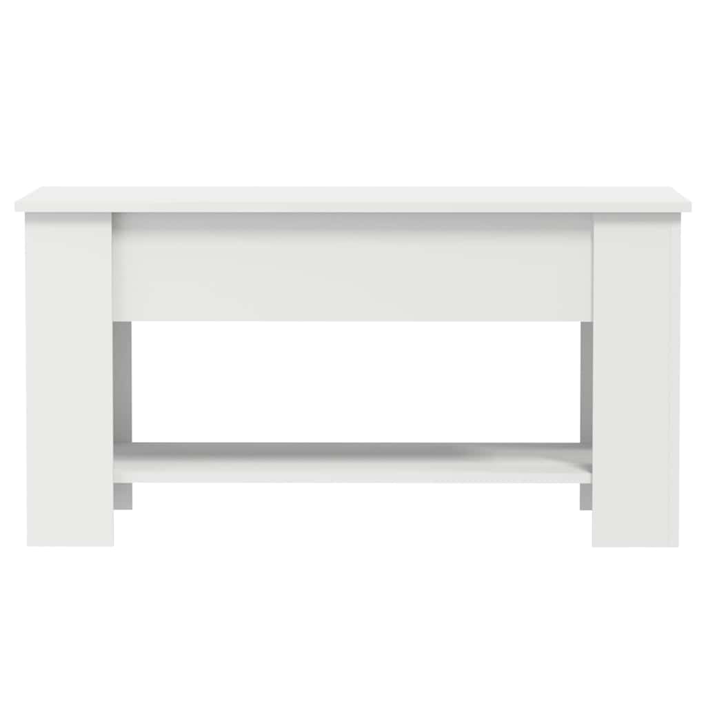 sofabord 101x49x52 cm konstrueret træ hvid