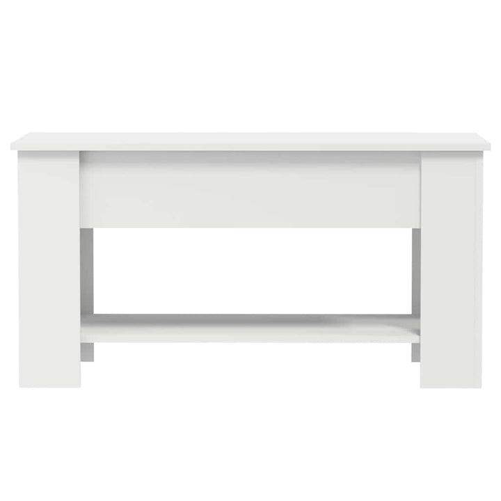 sofabord 101x49x52 cm konstrueret træ hvid