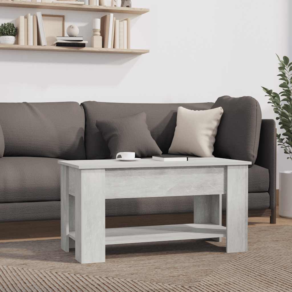 sofabord 101x49x52 cm konstrueret træ betongrå