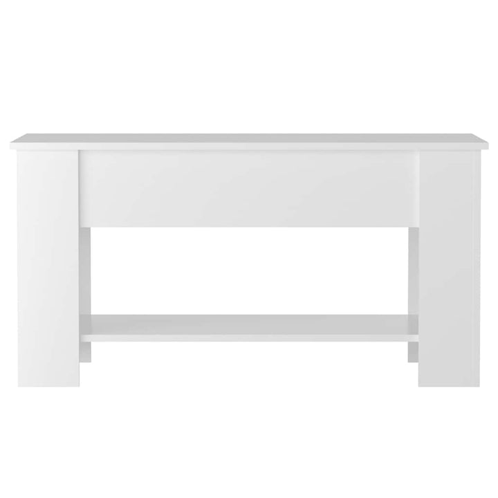 sofabord 101x49x52 cm konstrueret træ hvid højglans