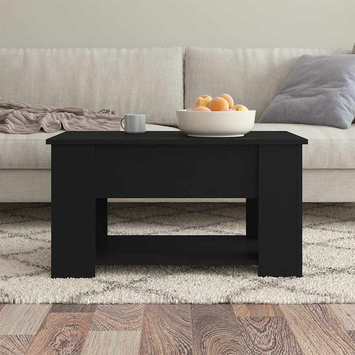 sofabord 79x49x41 cm konstrueret træ sort
