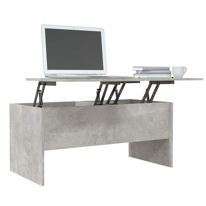 sofabord 102x50,5x46,5 cm konstrueret træ betongrå