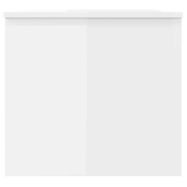 sofabord 102x50,5x46,5 cm konstrueret træ hvid højglans