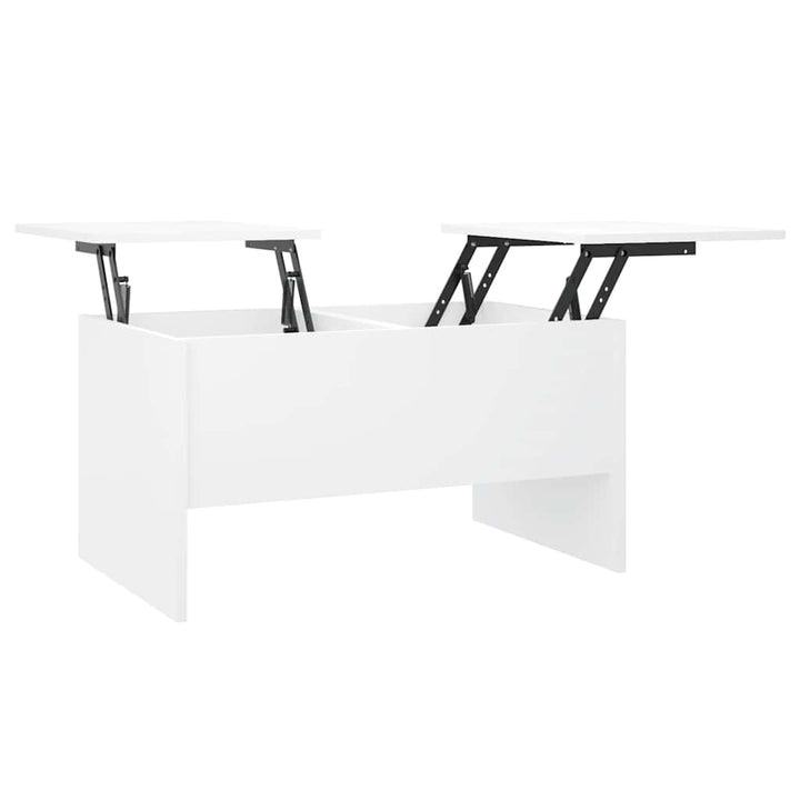 sofabord 80x50x42,5 cm konstrueret træ hvid