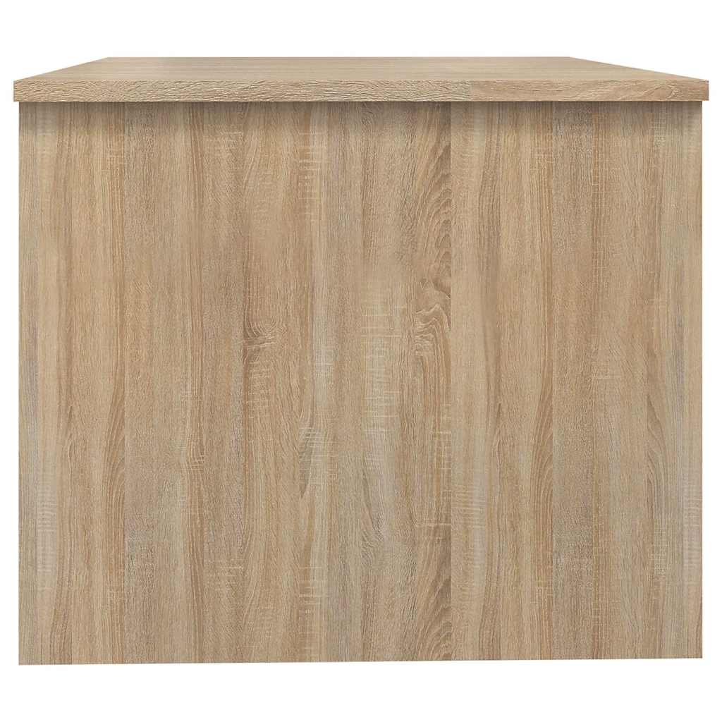sofabord 80x50x42,5 cm konstrueret træ sonoma-eg