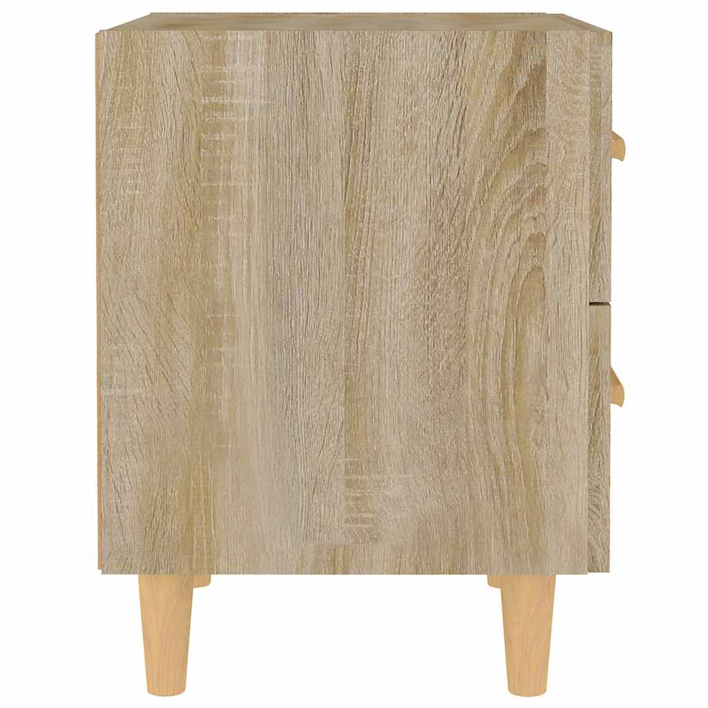 sengeborde 40x35x47,5 cm 2 stk. sonoma-eg