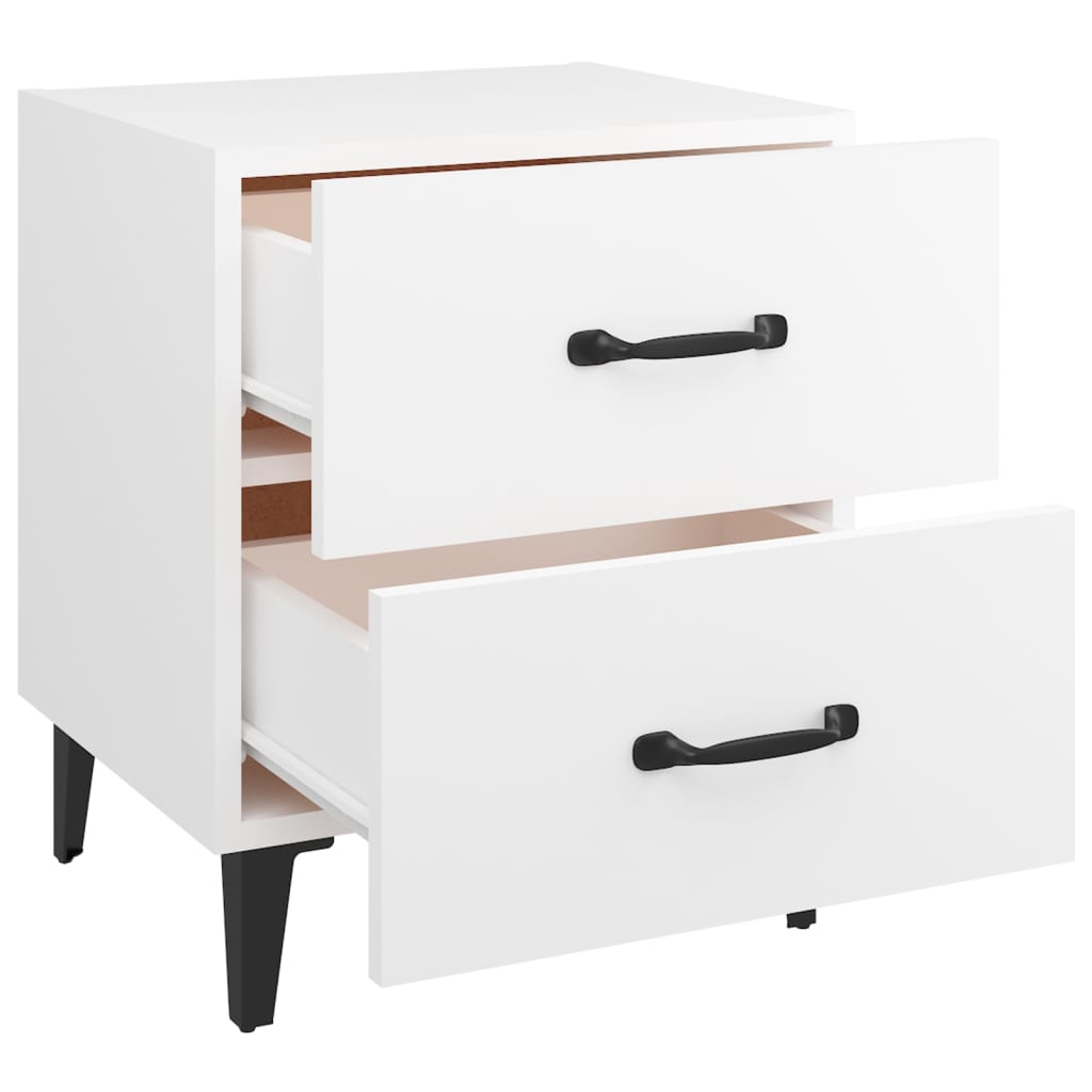 sengebord 40x35x47,5 cm hvid
