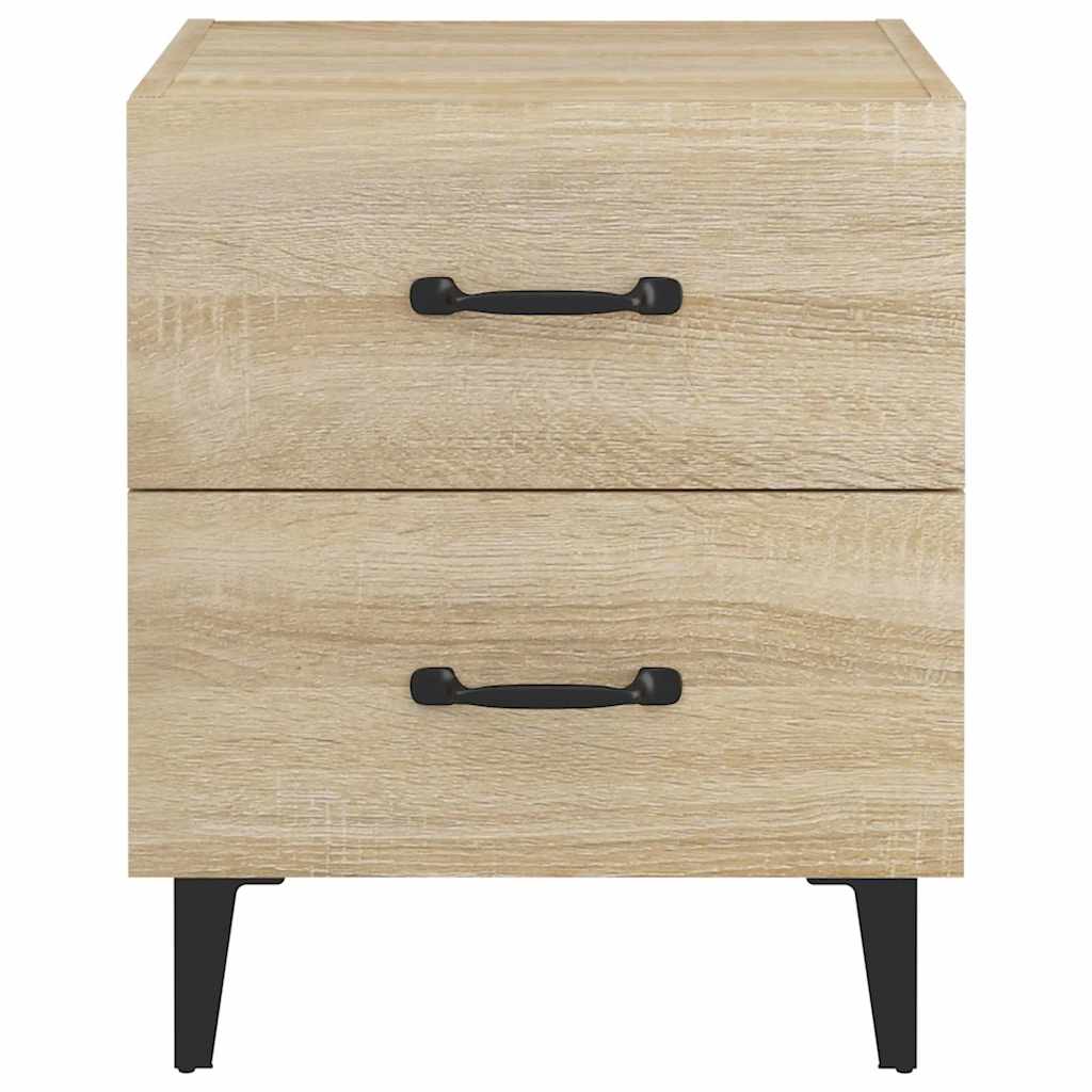 sengeborde 40x35x47,5 cm 2 stk. sonoma-eg