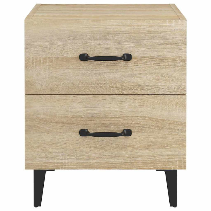 sengeborde 40x35x47,5 cm 2 stk. sonoma-eg