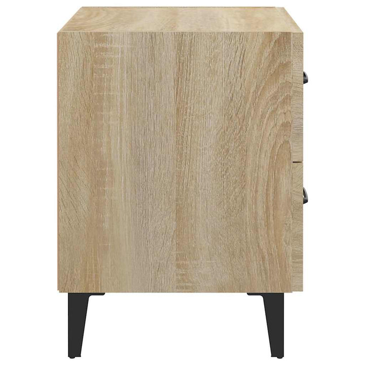 sengeborde 40x35x47,5 cm 2 stk. sonoma-eg