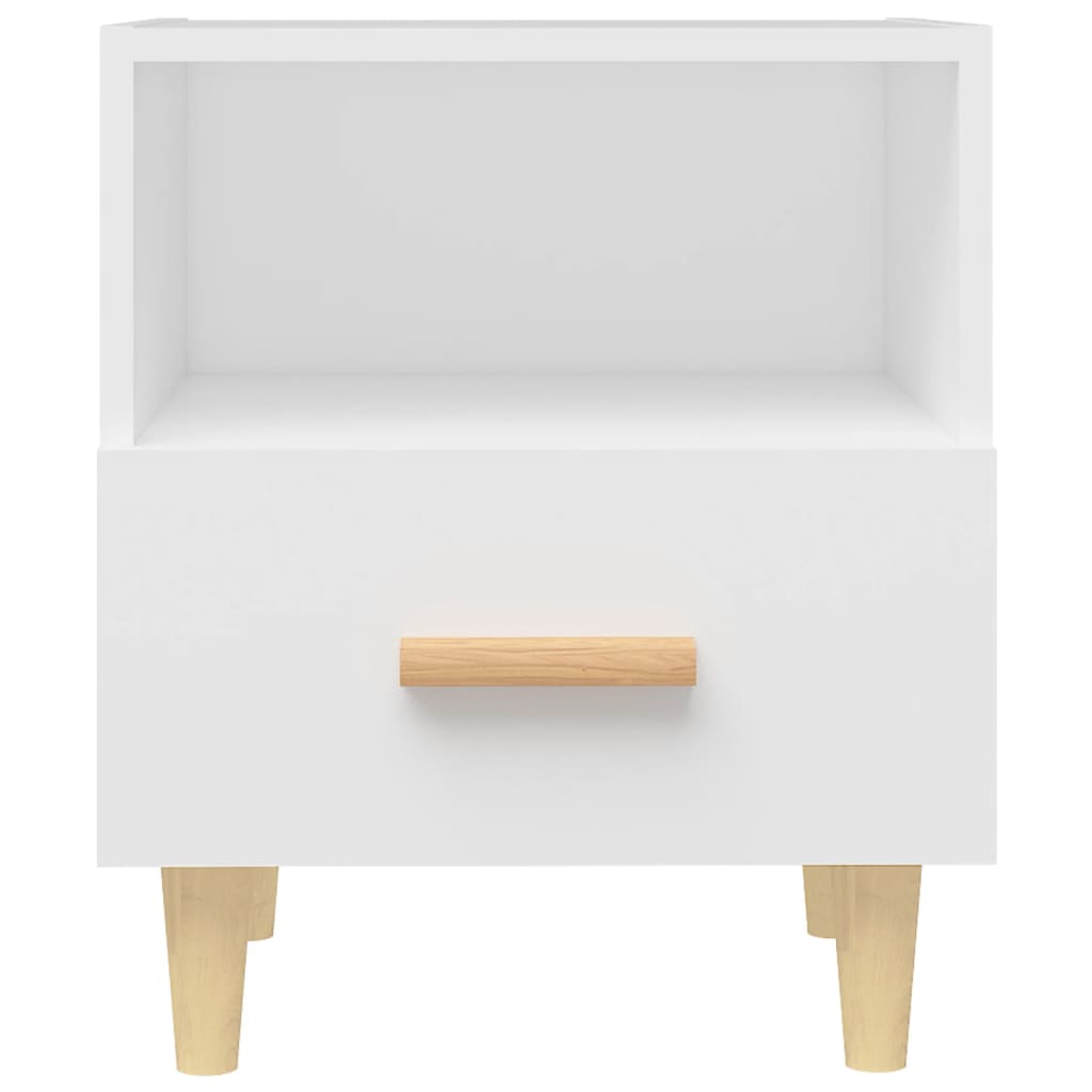 sengebord 40x35x47 cm 2 stk. hvid