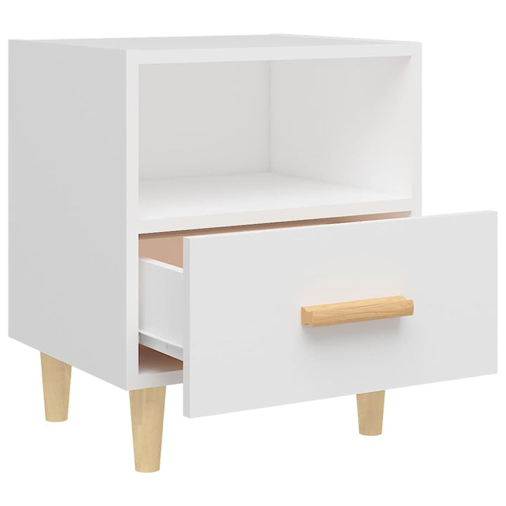 sengebord 40x35x47 cm 2 stk. hvid