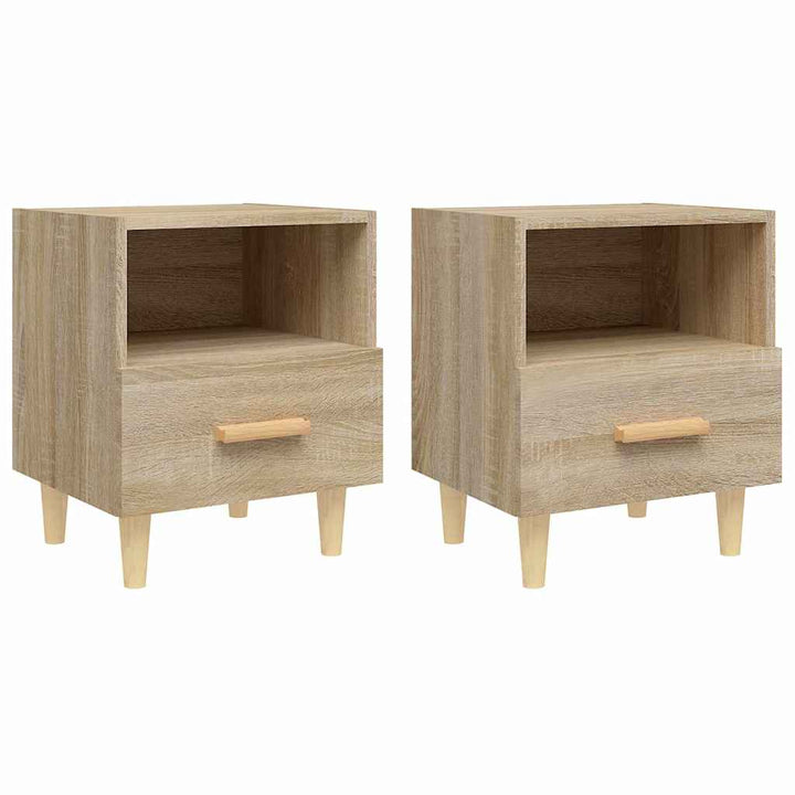 sengeborde 40x35x47 cm 2 stk. sonoma-eg