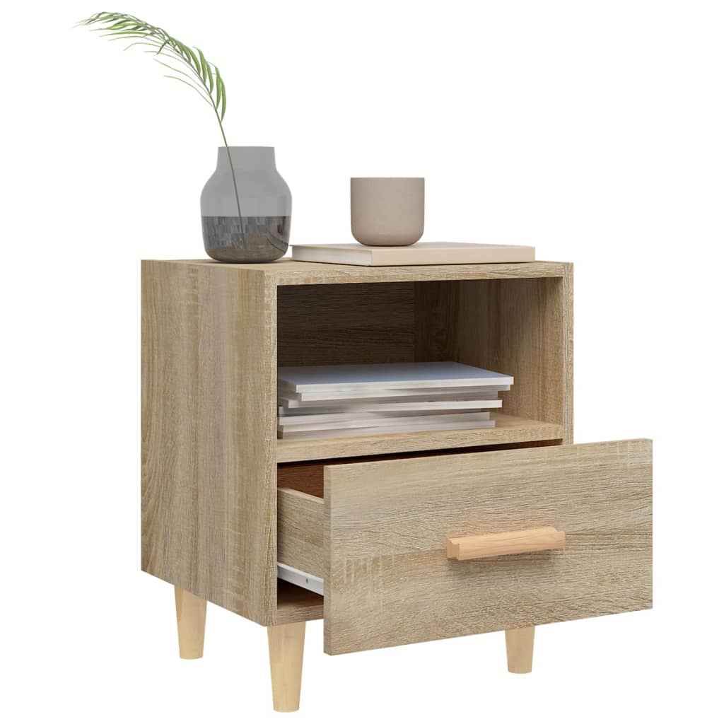 sengeborde 40x35x47 cm 2 stk. sonoma-eg
