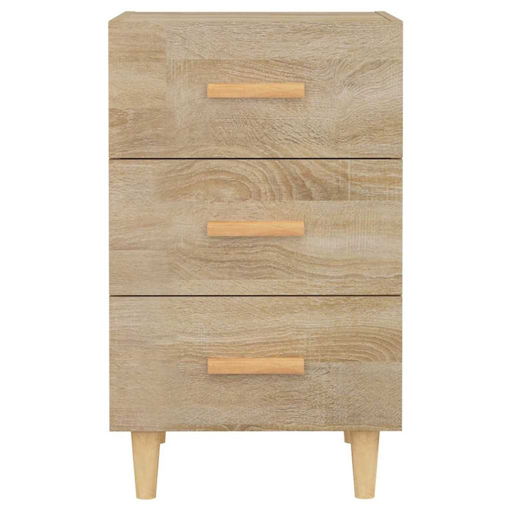 sengebord 40x40x66 cm konstrueret træ sonoma-eg