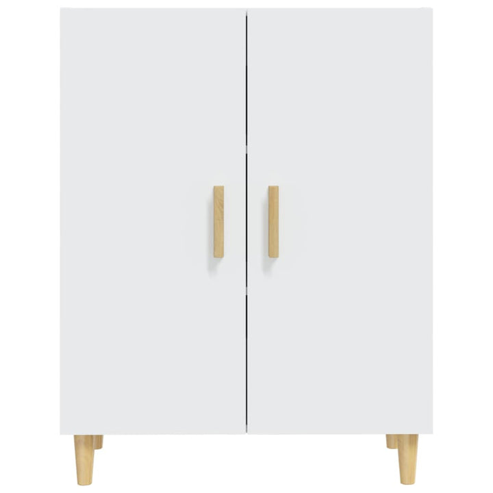 skænk 70x34x90 cm konstrueret træ hvid