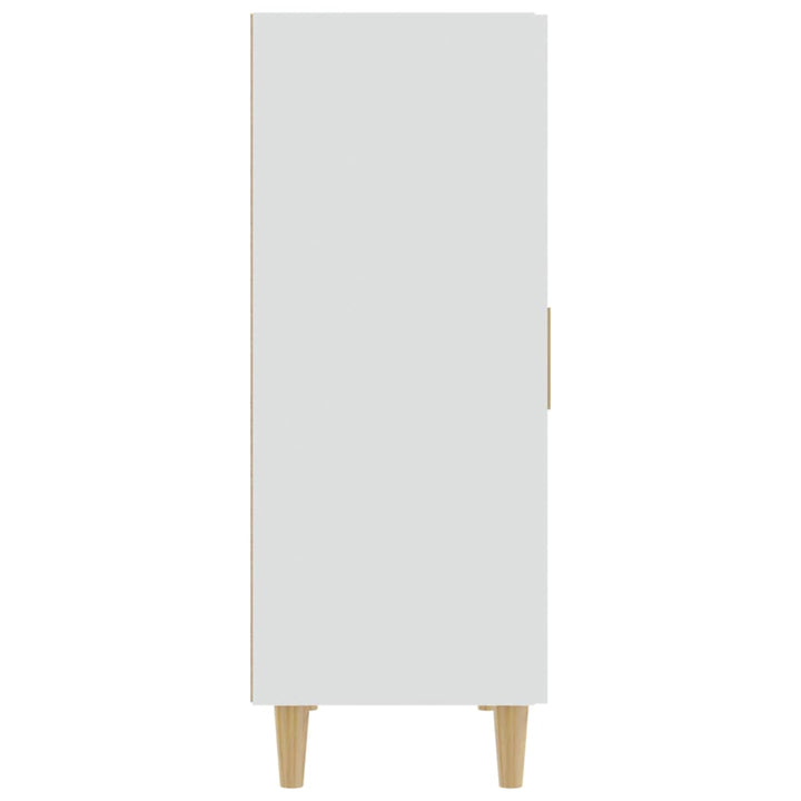 skænk 70x34x90 cm konstrueret træ hvid