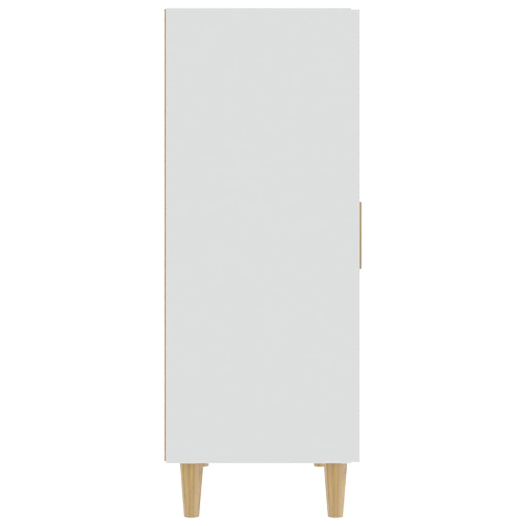 skænk 70x34x90 cm konstrueret træ hvid